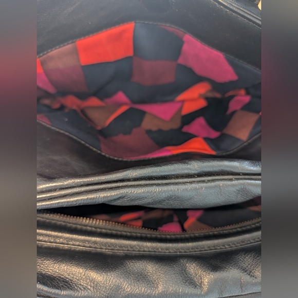 Marc by Marc Jacobs Black Leather Satchel with Drop Handles and Gold Hardware - Picture 11 of 14